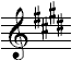 G-Schlüssel, 4#